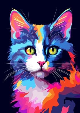 Cat Animal Pop Art