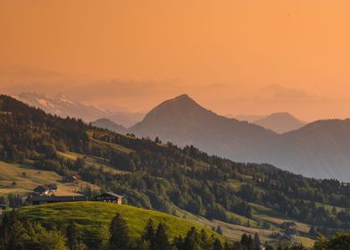 Sunset in Switzerland