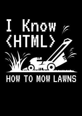 I Know Html Lawn Mower