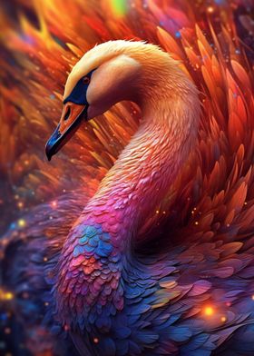 Enchanting Astral Swan