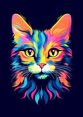 Cat Animal Pop Art