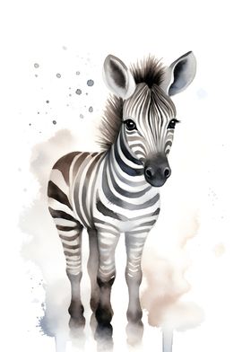 Zebra Watercolor