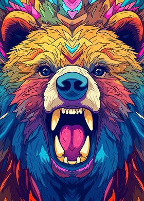 Bear Animal Pop Art