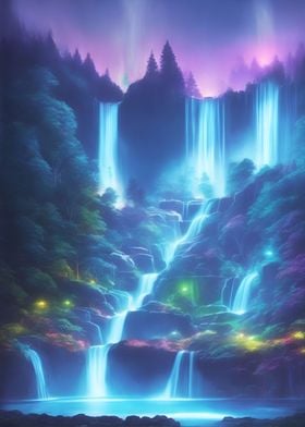 Magical waterfall