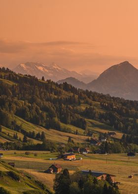 Sunset in Switzerland