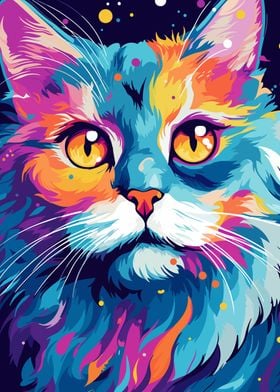 Cat Animal Pop Art