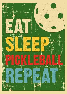 eat sleep pickleball repea