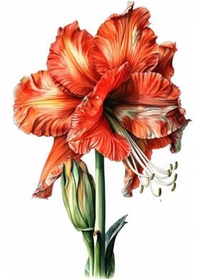 Amaryllis Flower Artwork