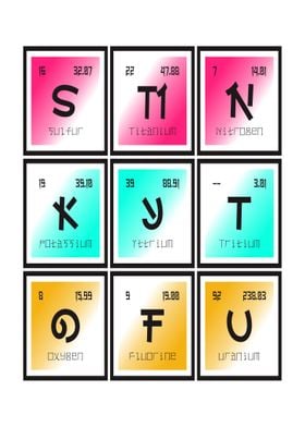 Stinky Tofu Periodic Table