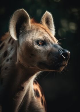 Fierce hyena