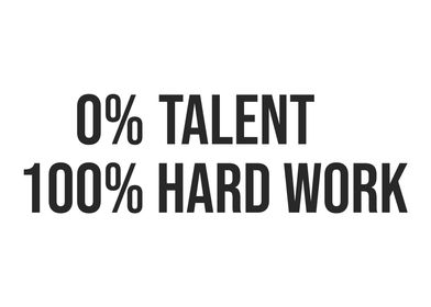 Talent vs Hard Work