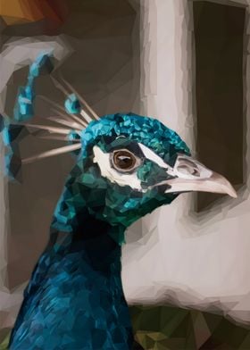 Low Poly Peacock