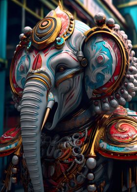 Cyberpunk Elephant