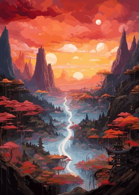 Fantasy Landscape Anime