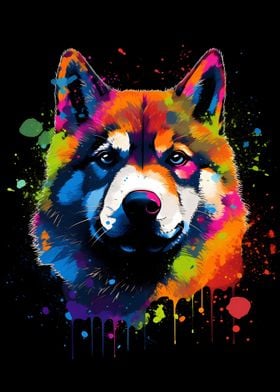 Akita Inu Color Shiba Inu