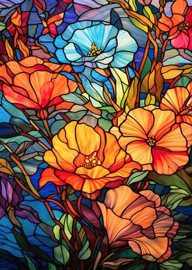 Stained Glass Flowers