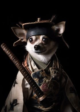 Chihuahua Samurai Japan