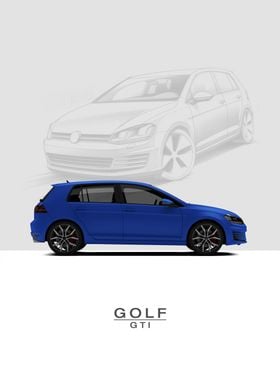 Golf GTI Mk VII 2014 Blue