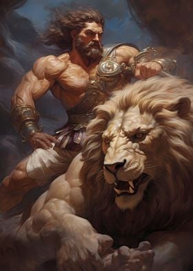 Hercules And Nemean Lion