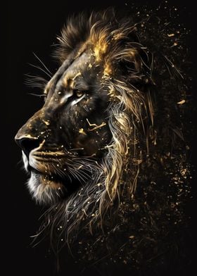 Black and Gold Lions