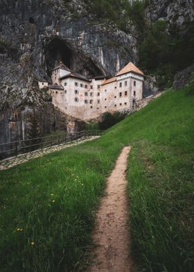 Medieval castle in a cliff