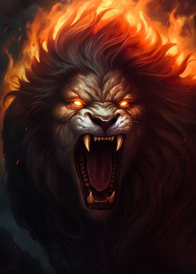 Majestic Lion Portrait