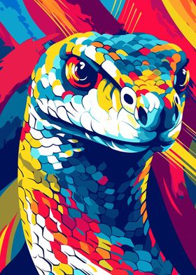 Snake Animal Pop Art