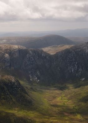 Scenic mountain valley