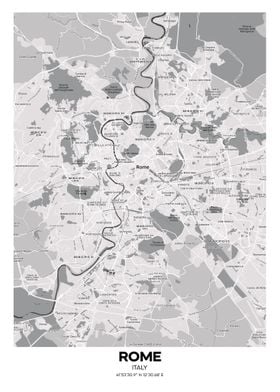 Rome Italy streetmap