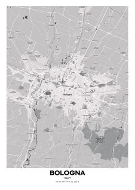 Bologna Italy streetmap