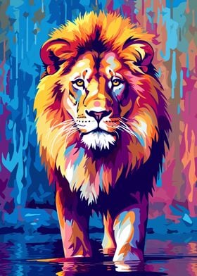 Lion King Animal Pop Art