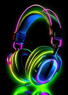 headphone neon