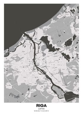 Riga Latvia streetmap