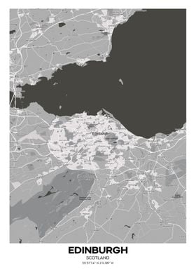 Edinburgh Scotland map