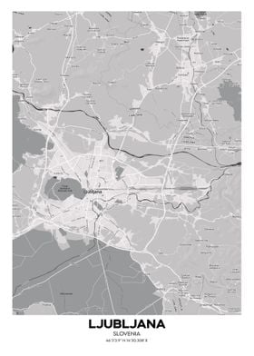 Ljubljana slovenia map