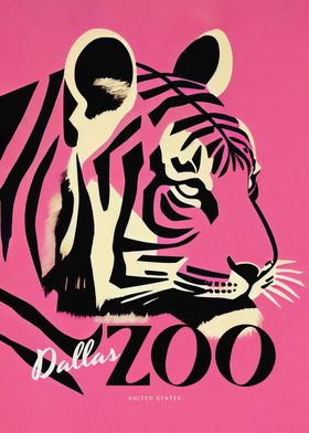 Dallas Tiger Zoo Poster