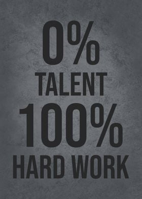 Talent vs Hard Work