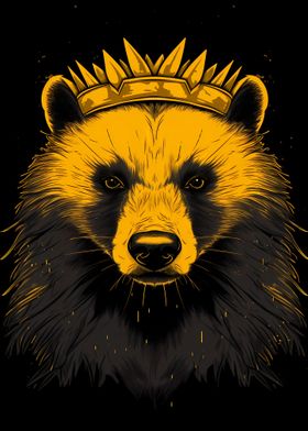 Honey Badger With Crown