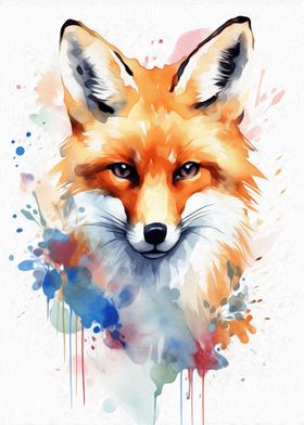 Fox Watercolor