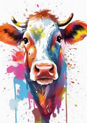 Cow Watercolor