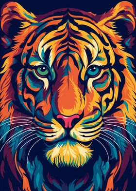 Tiger Animal Pop Art