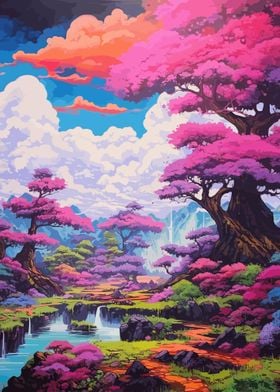 Fantasy Cherry Blossom Art