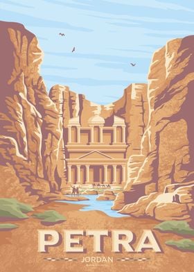 Petra Jordan Travel Print