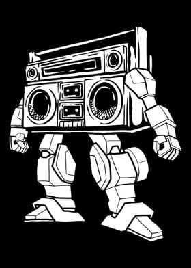 Ghetto Blaster Robot