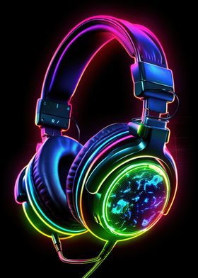 headphone neon