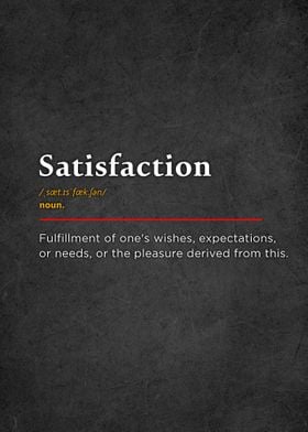 Satisfaction Definition