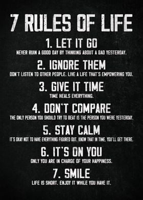 7 Rules Of Life