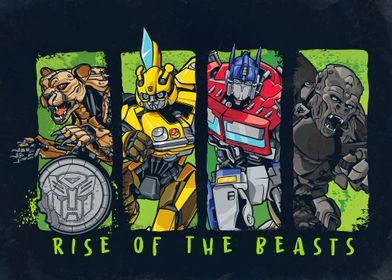 'Autobots and Maximals' Poster by Transformers | Displate