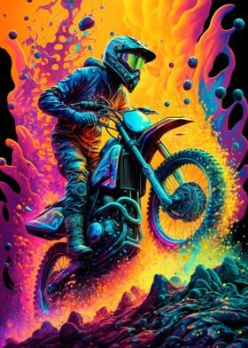 Dirt motocross color