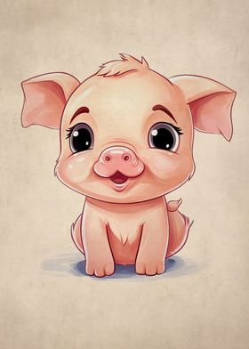 cute animals pig